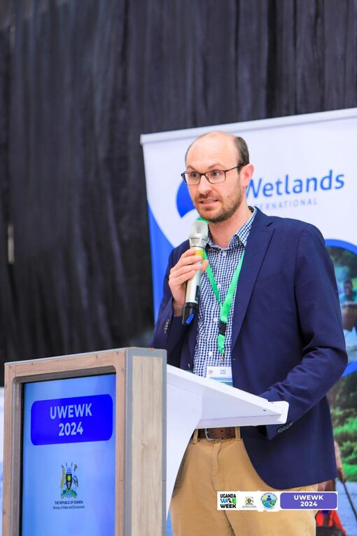 Jan Peters bei der Uganda Water & Environment Week 