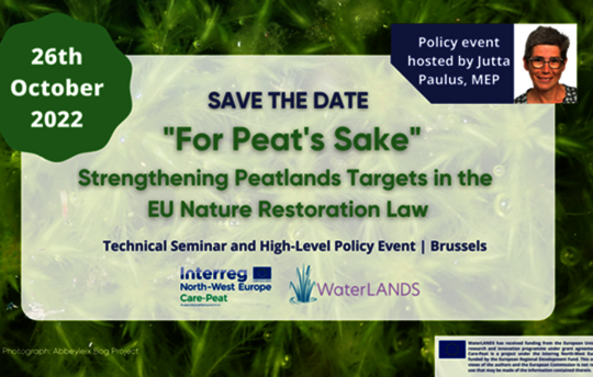 "For peat's sake" - announcement