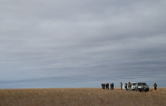 The vastness of the steppe.