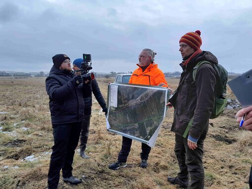 Filmische Begleitung der Maßnahmen. Foto: L. Heinze / Michael Succow Stiftung