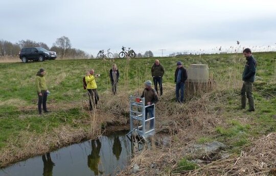 Probestau im Polder Heilgeisthof (Foto: Ch. Lechtape)
