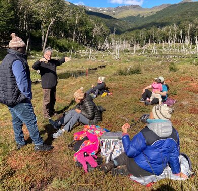 Venice Agreement Organising Comittee in Patagonian Peatlands, Tierra del Fuego. Photo: Fernanda Olivares, 2026