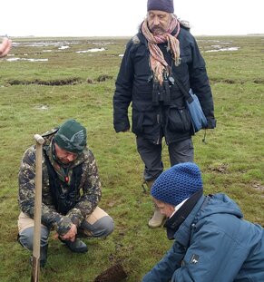 Besuch von Ole Thorup im Naturschutzgebiet (Foto: Nina Seifert)