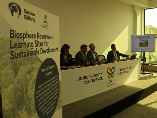 Side-Event „Beyond Protected Areas: Biosphere Reserves as Tools for KMGBF Implementation“. © J. Wunderlich / Michael Succow Stiftung