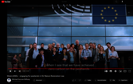 WaterLANDS project engaging for peatlands in Brussels (Still: WaterLANDS)