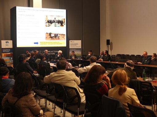 Side Event auf der CBD COP17: Weltnaturerbe als Instrument für den globalen Biodiversitätsschutz. Foto: N. Malazonia & J. Wunderlich / Michael Succow Stiftung