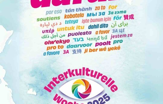 Flyer zur Interkulturellen Woche 2025 in Greifswald Foto: Universitäts- und Hansestadt Greifswald