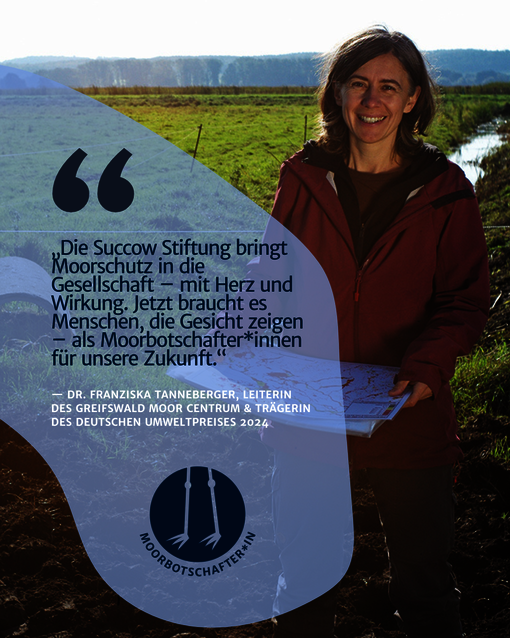 Dr. Franziska Tanneberger, Leiterin des Greifswald Moor Centrum & Trägerin des Deutschen Umweltpreises 2024 Foto: Felix Amsel 