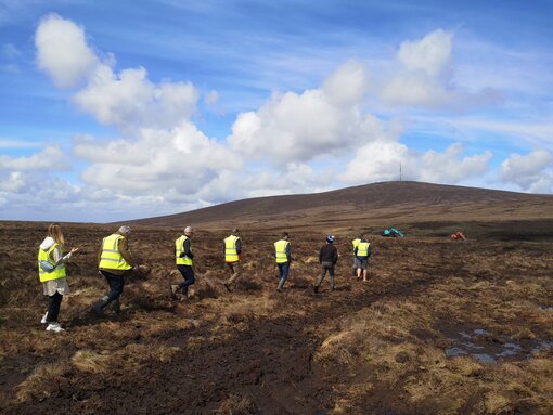 Peatland restoration of blanket bog in Wicklow Mountains, Ireland (Photo: J. Peters)