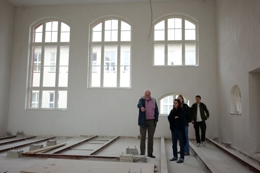 Baustelle der neuen Moorbibliothek (Foto: S. Furtak)