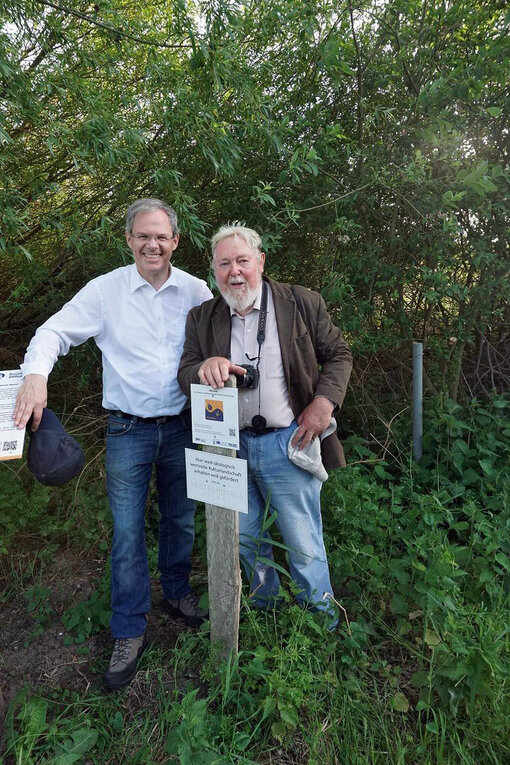 Rolf Seelige-Steinhoff und Michael Succow auf der Halbinsel Melow