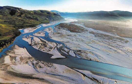 Vjosa in Albanien - einer der letzten wilden Flüsse in Europa (c) Gregor Subic