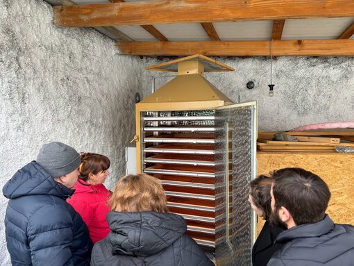 Besuch der Kürbiskernöl-Produktionsstätte im Dorf Argokhi (Biosphärenreservat Three Alazani Rivers). (c) Nika Malazonia