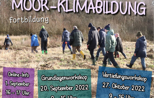 Workshops zu Moorpädagogik und Moor-Klimabildung (Foto: T. Feldmann)