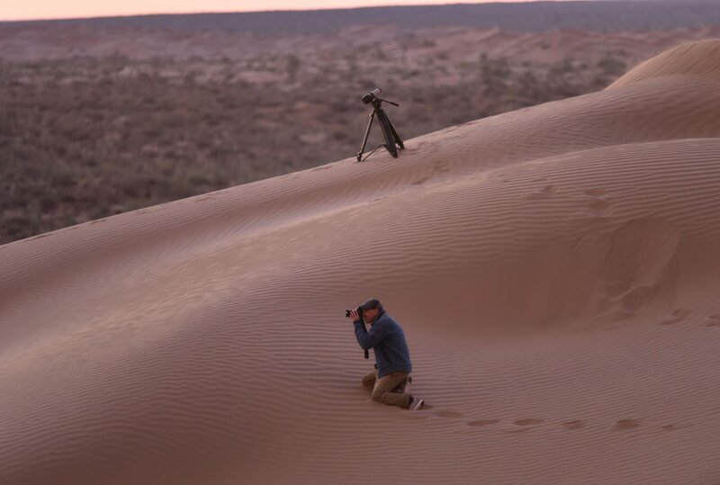 Expedition member in the deserts of Uzbekistan Photo: V. Soldatov