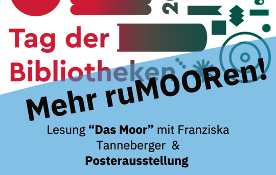 Ankündigung zur Lesung in der Stadtbib Greifswald zum Tag der Bibliotheken 2023