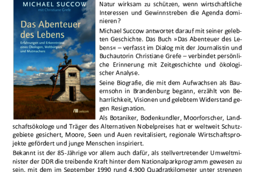 Veranstaltungsplakat Buchpremiere Potsdam