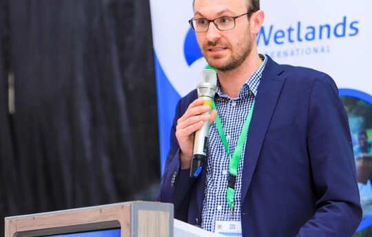 Jan Peters bei der Uganda Water & Environment Week 