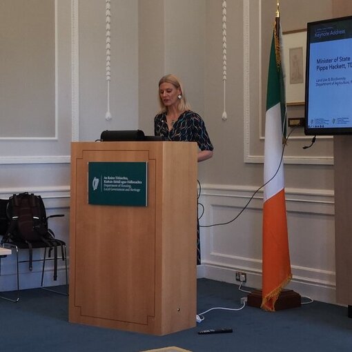 Opening of the European Peatland Initiative Meeting by Pippa Hackett, Irish Minister of State at the Department of Agriculture (Photo: J. Peters)