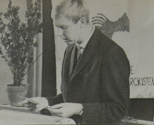 Michael Succow als Zirkelsekretär beim 10jährigen Jubiläum des Lamarckzirkels 1963